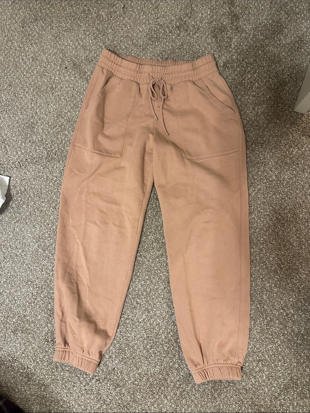 Orange/brown jogger sweatpants